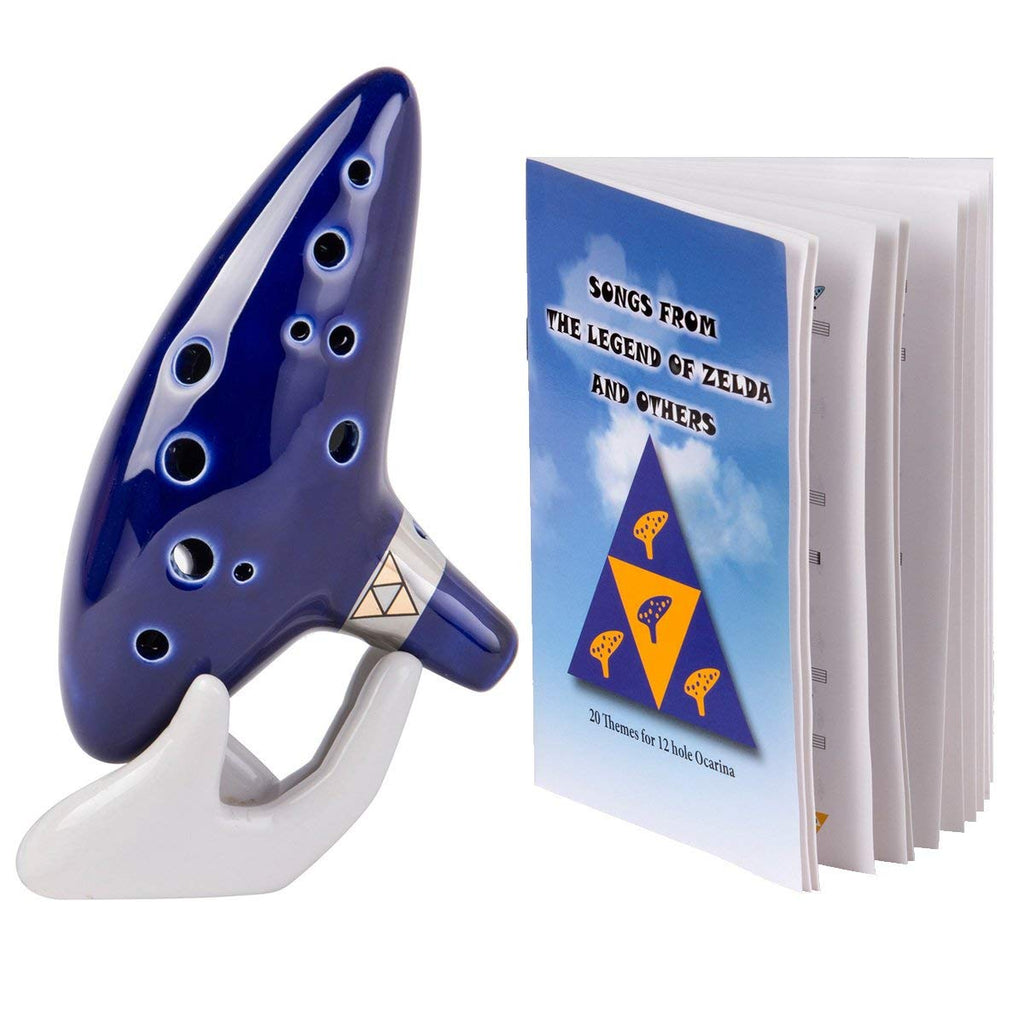 Ocarina Of Time 12 Trous – Ocarina Zelda Plastique Incassable + Pochette & Song Book